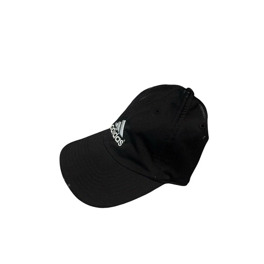 Adidas Slideback Black Hat OSFA Embroidered Adjustable